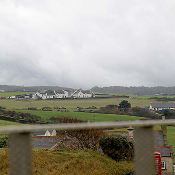 The view of Ballylinny from The Giant's Causeway Visitor Centre