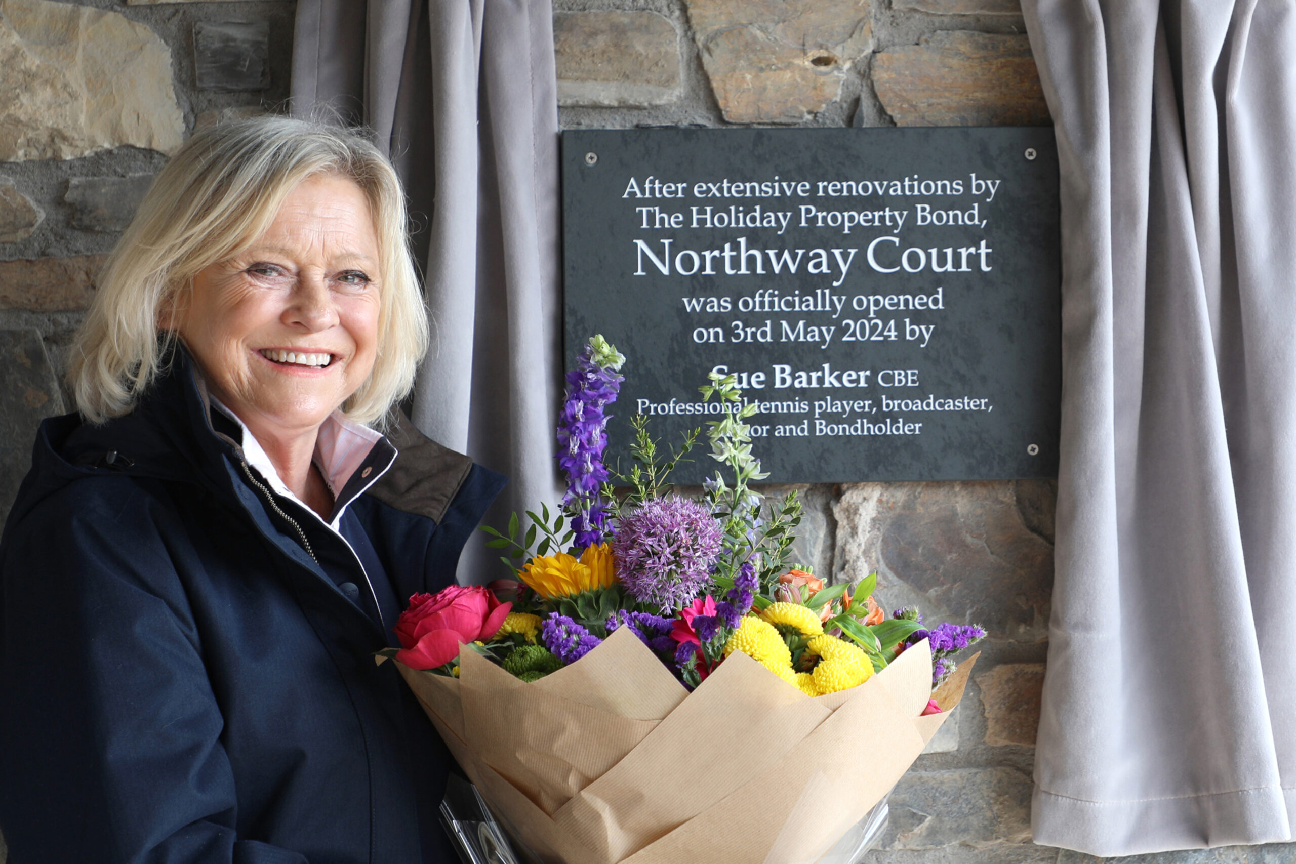 Sue Barker CBE officially opens HPB’s newest site, Northway Court on the stunning North Devon coast