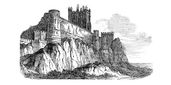 Bamburgh Castle Drawing