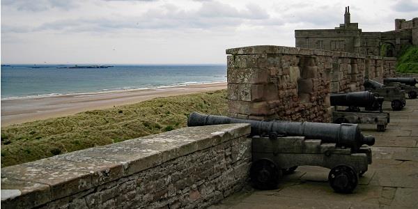 Bamburgh Castle cannons