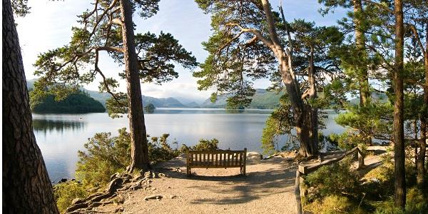 Derwent water walk bench