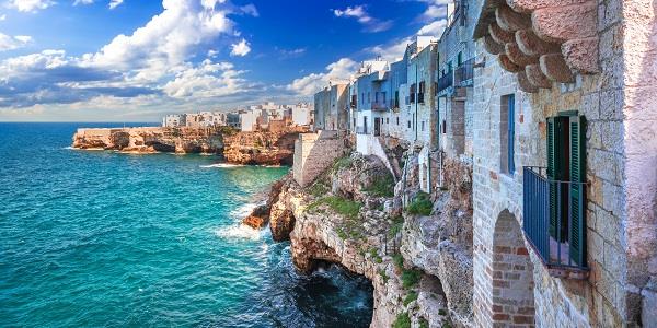 View of Polignano a Mare, Italy